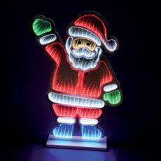 5029936970428 1 SnowTime 60cm Waving Santa Infinity Light Up Christmas Decoration.jpg
